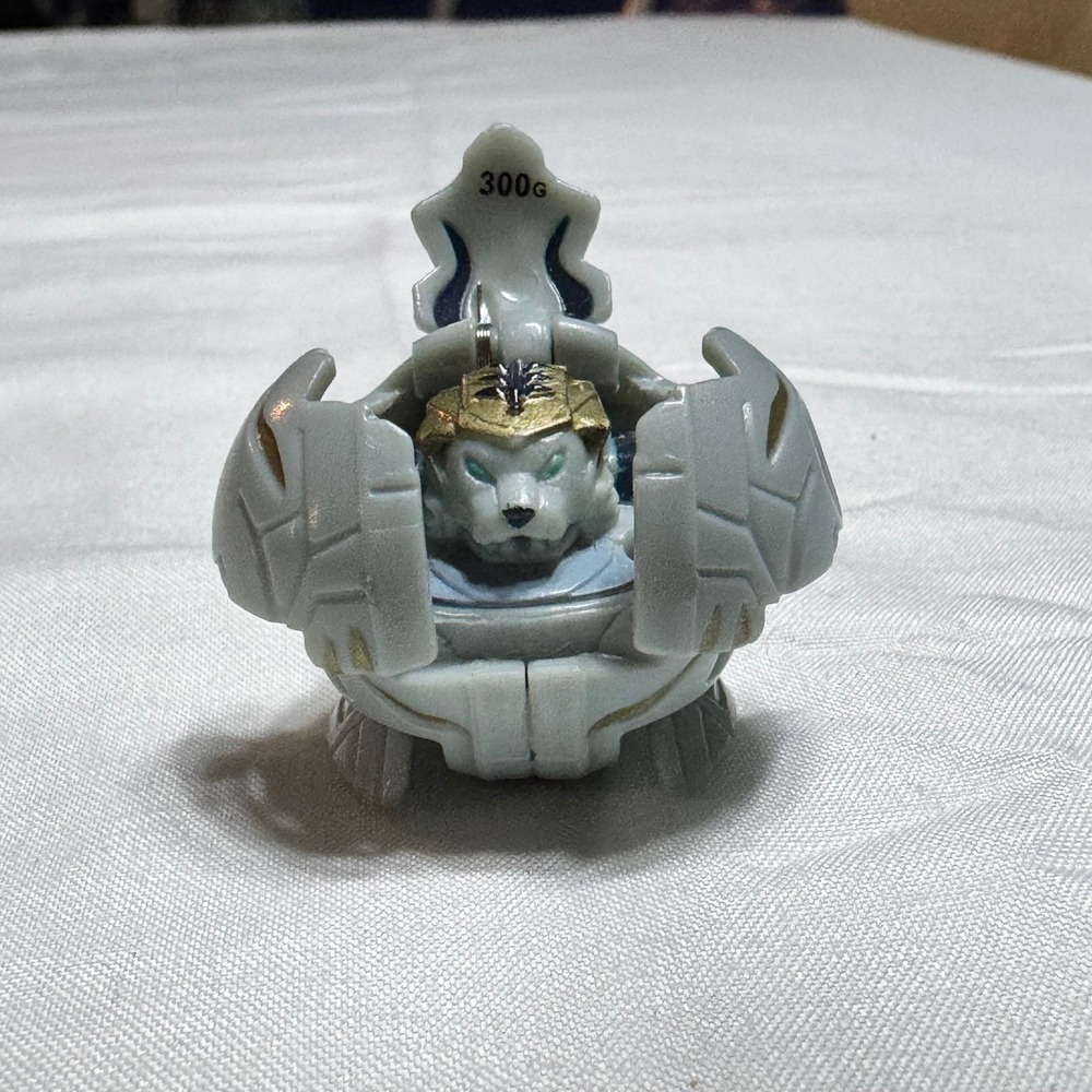 Bakugan Haos Tigrerra 300G Battle Brawlers Kids Toy Plastic White Gold